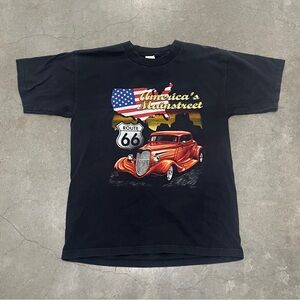 Vintage 1990s American Made Muscle Car T-Shirt Men’s Large Made In USA Black